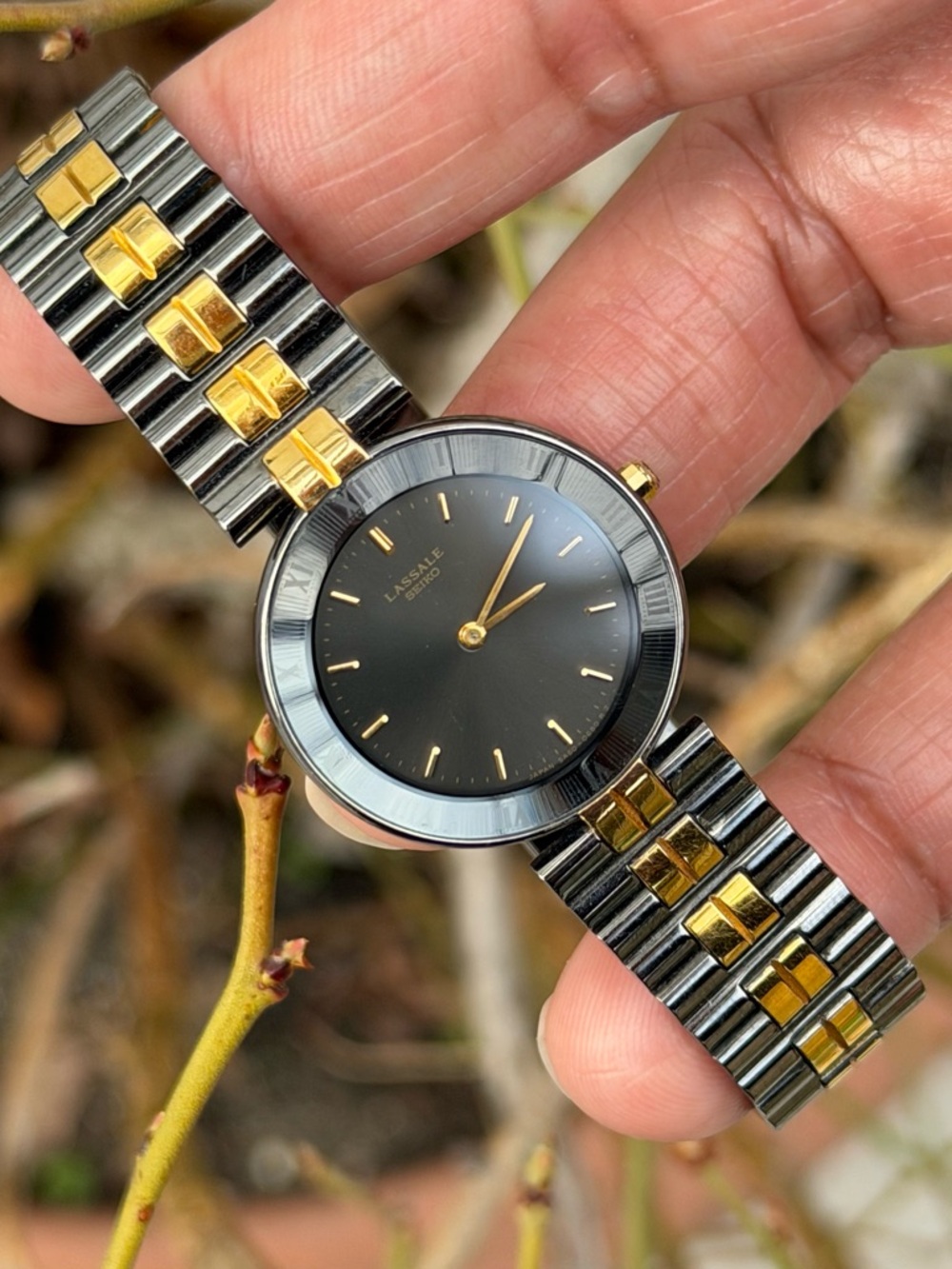 Vtg 1982 Seiko Lassale  5A50-0280 Women’s Watch [Very Good Condition] Two-Tone - Picture 3 of 9